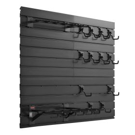 Gun Rack, Wall Mount, Heavy-Duty Steel Tactical Rifle Carbine Shotgun Handgun Storage Rack, Securely Holds up to 6 Rifles and 6 Pistols