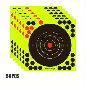 10/50pcs Gun Shooting Target Target Sticker Self-adhesive Bow And Arrow Dart Aiming Sticker; Camping Hunting Travel Accessories (Quantity: 50pcs)